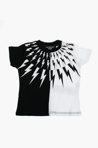 Set Shorts e T-Shirt HALF FAIR-ISLE in Cotone Garzato