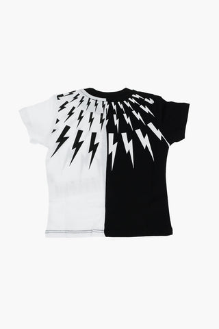 Set Shorts e T-Shirt HALF FAIR-ISLE in Cotone Garzato