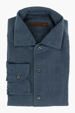 ID Standard Collar Twill Cotton Shirt