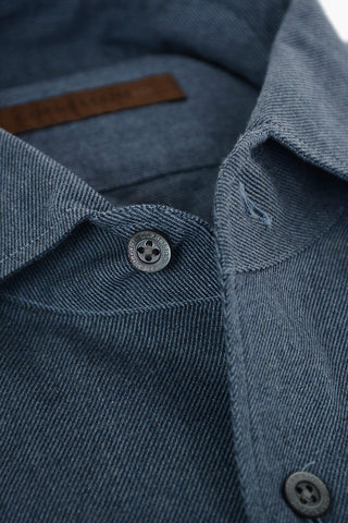 ID Standard Collar Twill Cotton Shirt