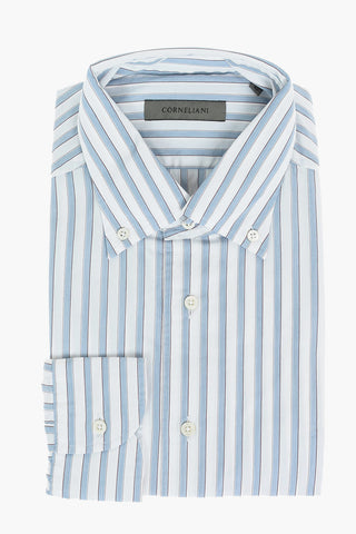 Camicia Button-Down in Cotone a Righe Balanced