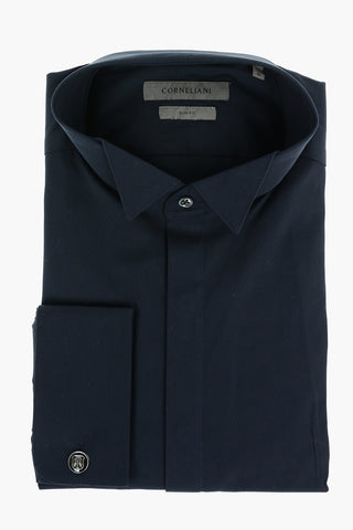 Hidden Closure CERIMONIA Wing Collar Shirt