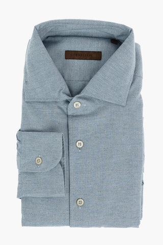ID Standard Collar Twill Flannel Cotton Shirt