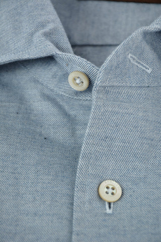 ID Standard Collar Twill Flannel Cotton Shirt