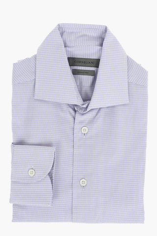 Standard Collar Houndstooth Motif WRINKLE FREE Shirt