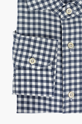 ID Standard Collar Gingham Motif Cotton Shirt