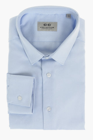 CC COLLECTION Geometric Patterned Slim Fit Cotton Shirt