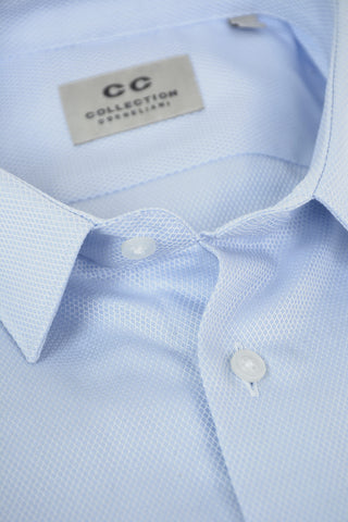 CC COLLECTION Geometric Patterned Slim Fit Cotton Shirt