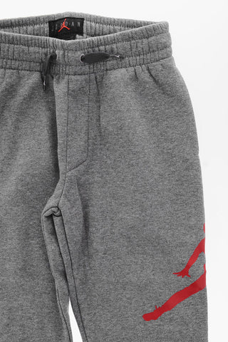 AIR JORDAN Fleeced Cotton Joggers with Side Logo-Print