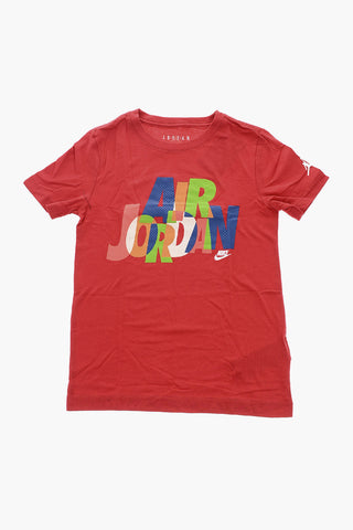 AIR JORDAN T-shirt Girocollo KSA MESSY ROOM con Stampa Logo