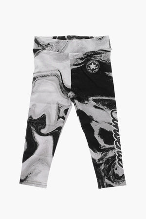 ALL STAR CHUCK TAYLOR Leggings Effetto Acid Wash a Vita Alta