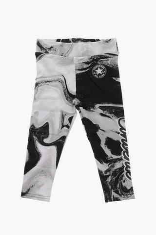 ALL STAR CHUCK TAYLOR Leggings Effetto Acid Wash a Vita Alta