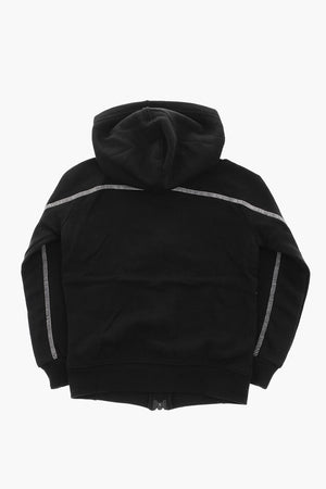 Brushed Cotton Hooded Sweatshirt AMPLIFY