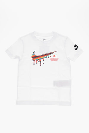 T-shirt Girocollo con Stampa Frontale