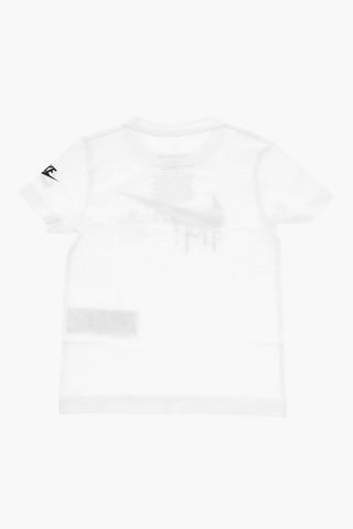 T-shirt Girocollo con Stampa Frontale