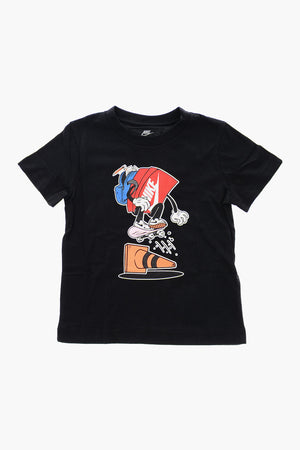 Crewneck T-Shirt with Print on Front