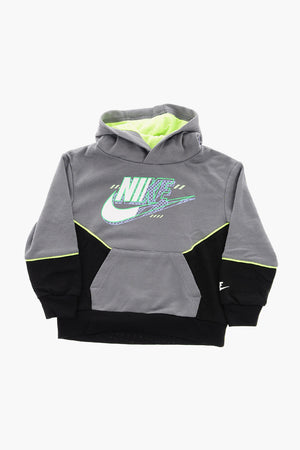 Zweifarbiges Sweatshirt mit Logo-Aufdruck vorne