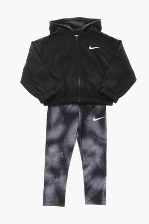 Set Kapuzen-Sweatshirt und Leggings aus Baumwollfleece