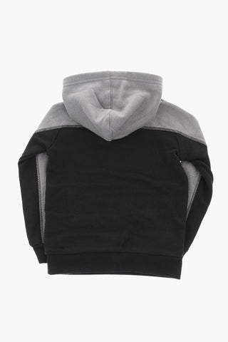 Set Felpa Con Cappuccio e Joggers in Cotone Felpato