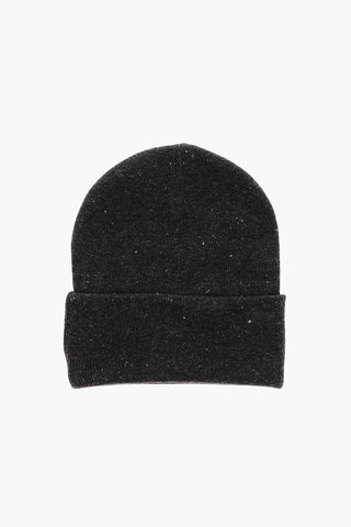 Logo Embroidered Solid Color Beanie