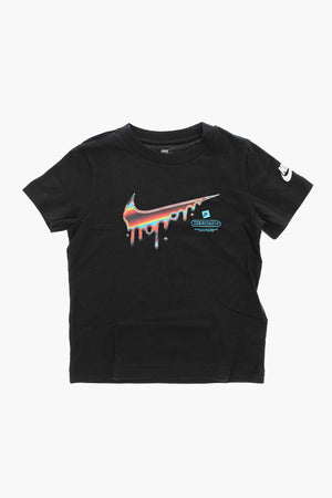 Crewneck T-Shirt with Print on Front