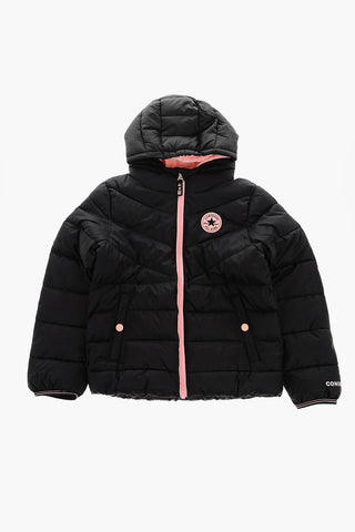 ALL STAR CHUCK TAYLOR Gepolsterte Jacke mit kontrastierenden Details und Kunstfellfutter