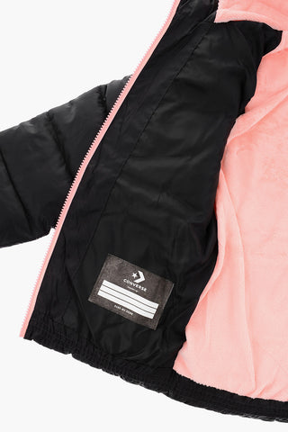 ALL STAR CHUCK TAYLOR Gepolsterte Jacke mit kontrastierenden Details und Kunstfellfutter