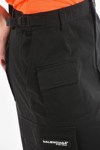 Embroidered GAMER Cargo Shorts With Patches