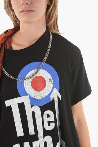 JUNYA WATANABE Patchwork Destructured T-shirt with Wild Baroque VERSACE Print