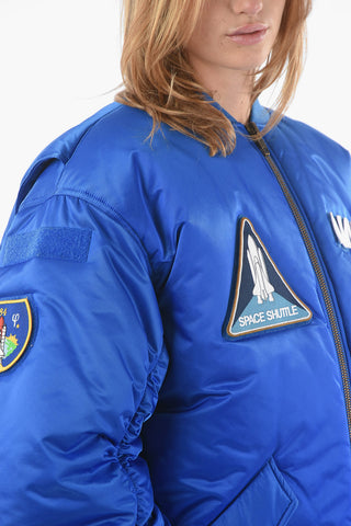 NASA Oversized SPACE Bomber Jacket with Velcro Patches