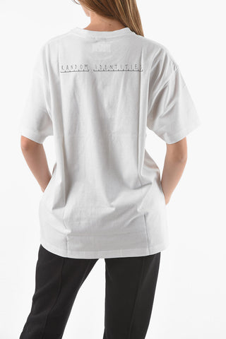 Crew-neck NO BITE T-shirt with Contrasting Print on The Front