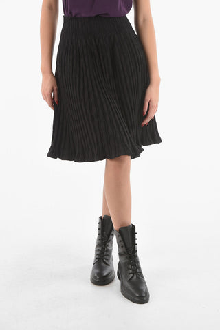 Wool Blend Stretchy TOURBILLION Jupe Skirt