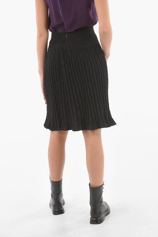 Wool Blend Stretchy TOURBILLION Jupe Skirt