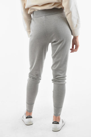 Silk 2-pocket Leggings with Embroidered Logo