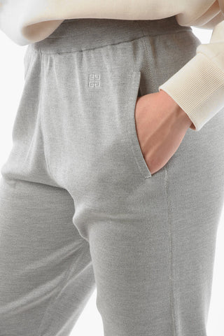 Silk 2-pocket Leggings with Embroidered Logo