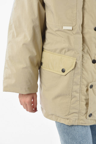 Giubbotto Utility Imbottito MANTEAU DELLA con Collo Removibile in Pelliccia
