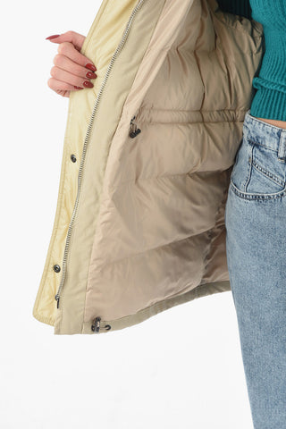 Giubbotto Utility Imbottito MANTEAU DELLA con Collo Removibile in Pelliccia