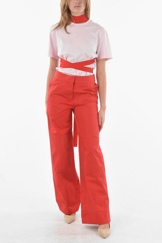 Twill Cotton WORKWEAR Palazzo Pants