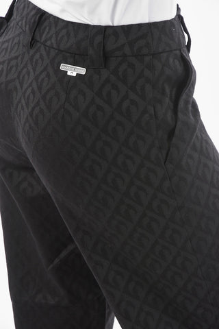 GOLD LINE Wool-blend Flared Pants in Monogram Jacquard