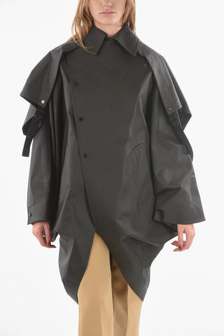Removable Hood Coated Cotton Cape