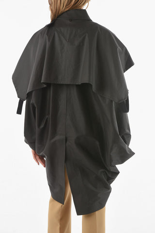 Removable Hood Coated Cotton Cape