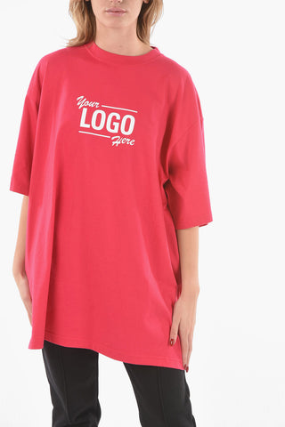 Crewneck YOUR LOGO HERE Printed T-Shirt