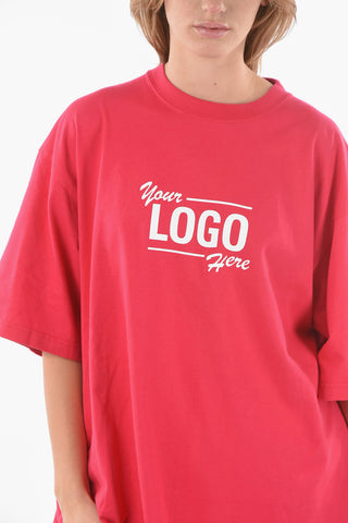 Crewneck YOUR LOGO HERE Printed T-Shirt