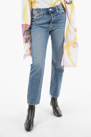 SUPERIOR Light-wash HIKER HOVER High-waisted Jeans with Distressed Detailings