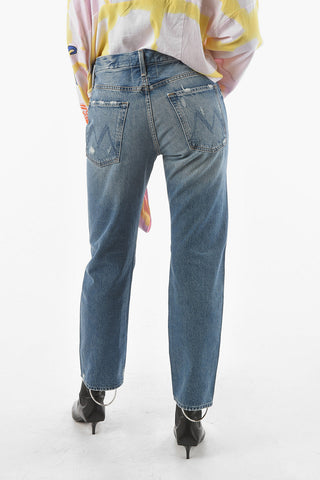 SUPERIOR Light-wash HIKER HOVER High-waisted Jeans with Distressed Detailings