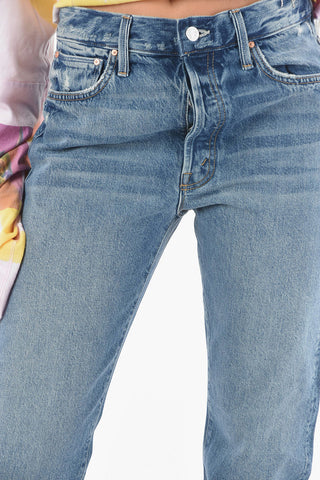 SUPERIOR Light-wash HIKER HOVER High-waisted Jeans with Distressed Detailings