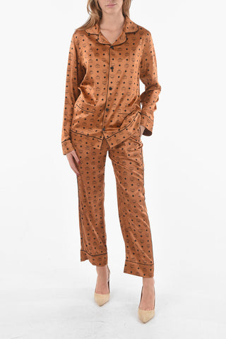 Patch Pocket Silk Blend Monogram Shirt