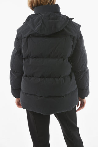 Removable Hood FROSTED Cotton Duvet Jacket