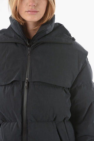 Removable Hood FROSTED Cotton Duvet Jacket