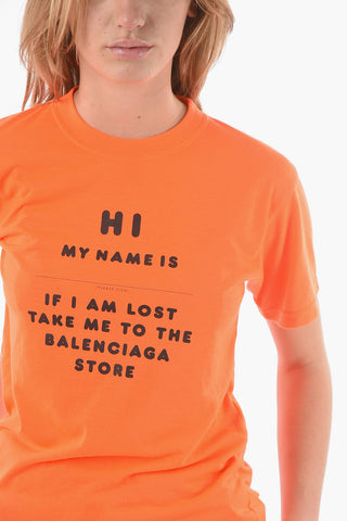 Crewneck HI MY NAME IS Printed T-shirt